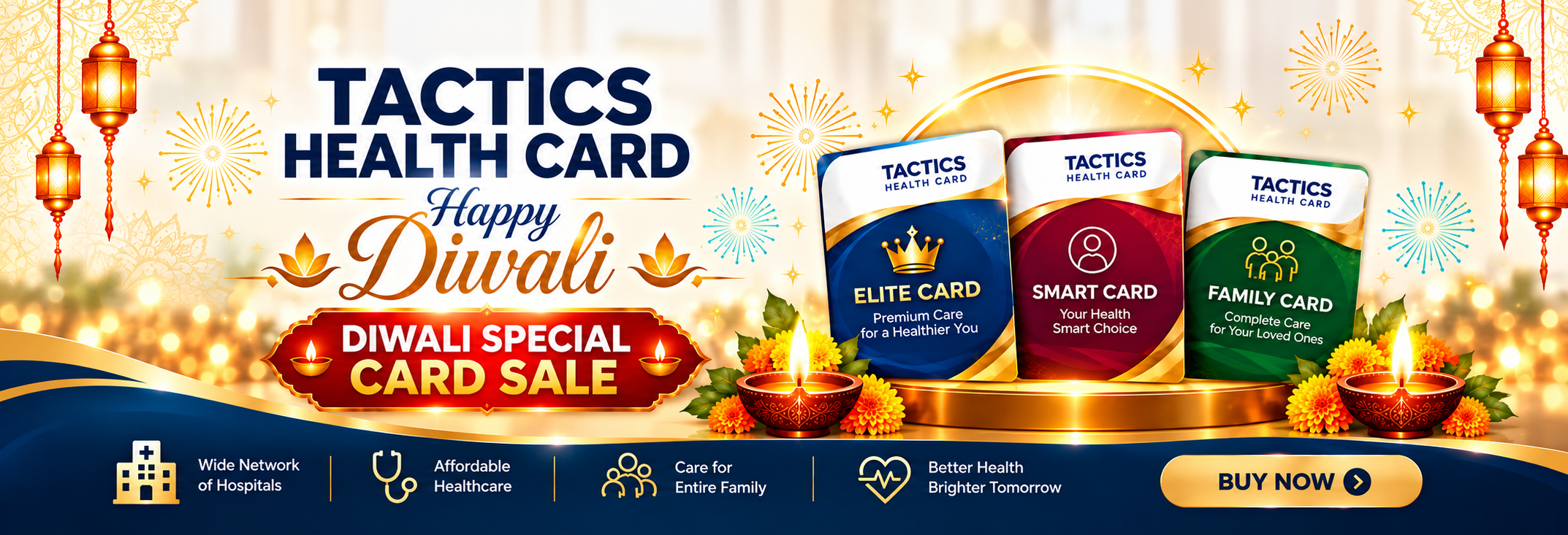 Tactics Health Card Happy Diwali Sale